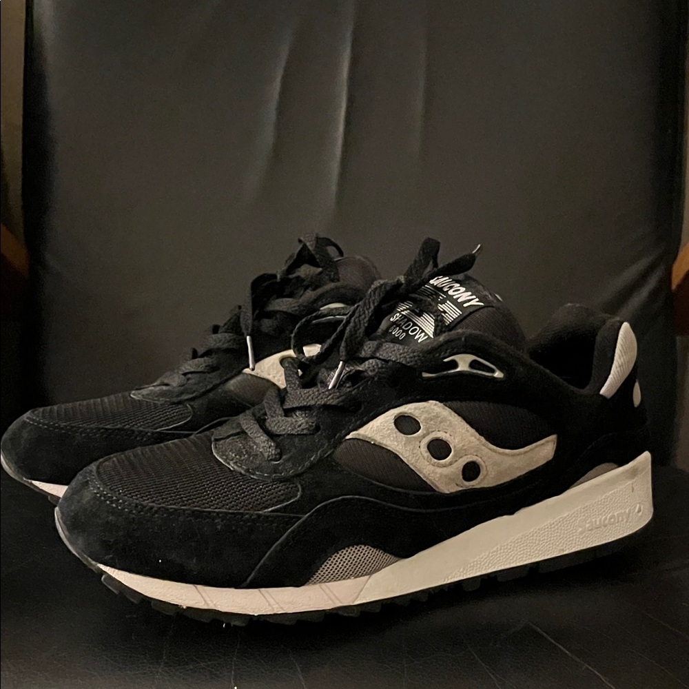 Saucony Shadow 6000 Black and Gray Sneakers